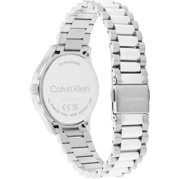 Calvin Klein CK Iconic  Mens and Womens Quartz Wristwatch  Stainless Steel Bracelet  Water Resistant 3 ATM30 Meters  Premium Fashion Timepiece for Every Occasion  32mm 35mm 40mmSilver