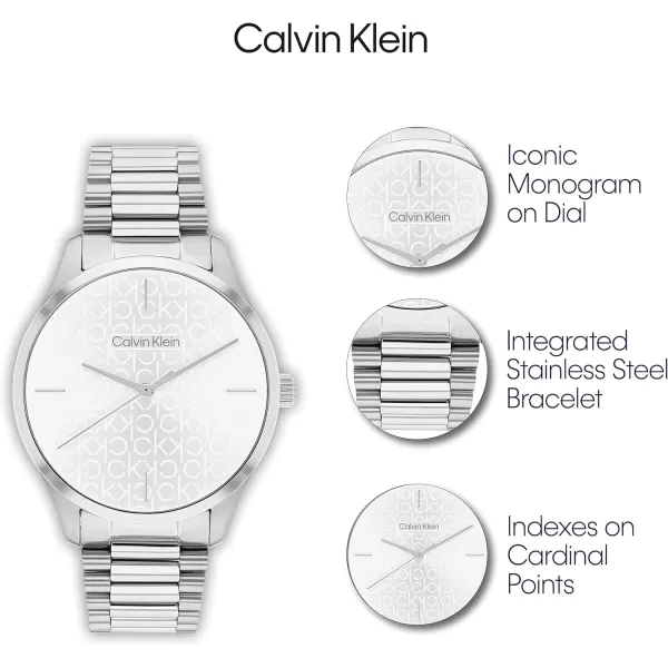 Calvin Klein Iconic Stainless Steel 35 MM Case Watch with TT Bracelet Model 25200168