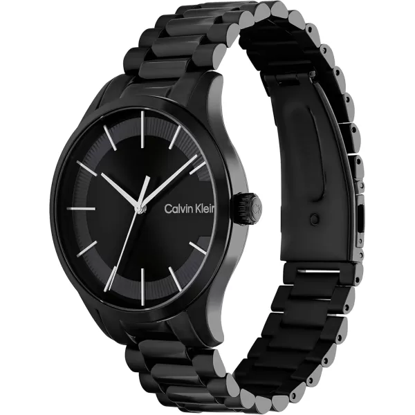 Calvin Klein WATCH Calvin Klein Iconic Black IP 40 MM Case Watch with Black IP Bracelet Model 25200040Black