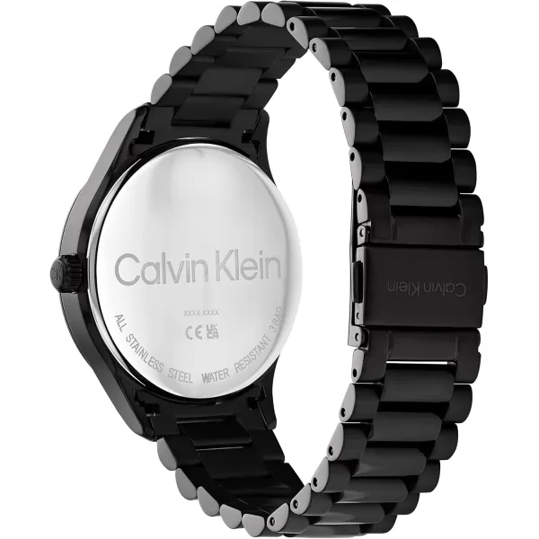 Calvin Klein WATCH Calvin Klein Iconic Black IP 40 MM Case Watch with Black IP Bracelet Model 25200040Black