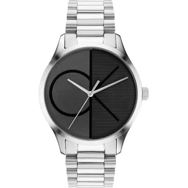 Calvin Klein CK Iconic  Mens and Womens Quartz Wristwatch  Stainless Steel Bracelet  Water Resistant 3 ATM30 Meters  Premium Fashion Timepiece for Every Occasion  32mm 35mm 40mmMidnight