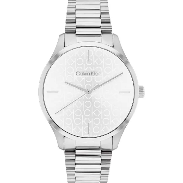 Calvin Klein Iconic Stainless Steel 35 MM Case Watch with TT Bracelet Model 25200168