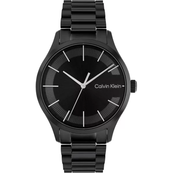 Calvin Klein WATCH Calvin Klein Iconic Black IP 40 MM Case Watch with Black IP Bracelet Model 25200040Black