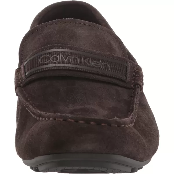 CK Jeans Mens Oliver Driving Style LoaferDark Brown Suede 200