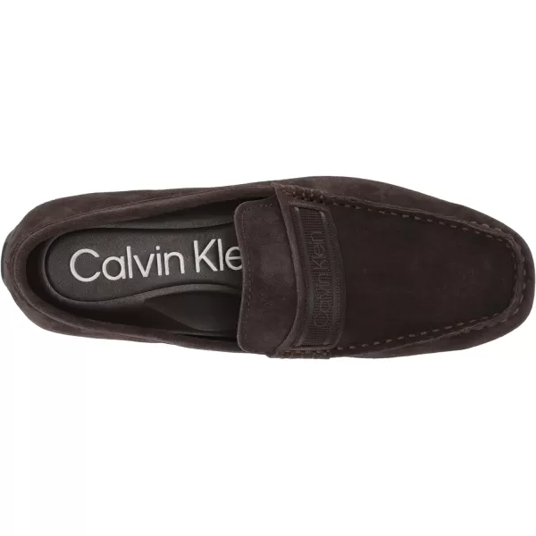 CK Jeans Mens Oliver Driving Style LoaferDark Brown Suede 200