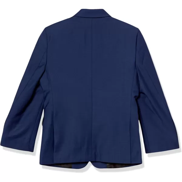 Calvin Klein Boys BiStretch Blazer Suit Jacket 2Button Single Breasted Closure Buttoned Cuffs amp Front Flap PocketsBright Blue