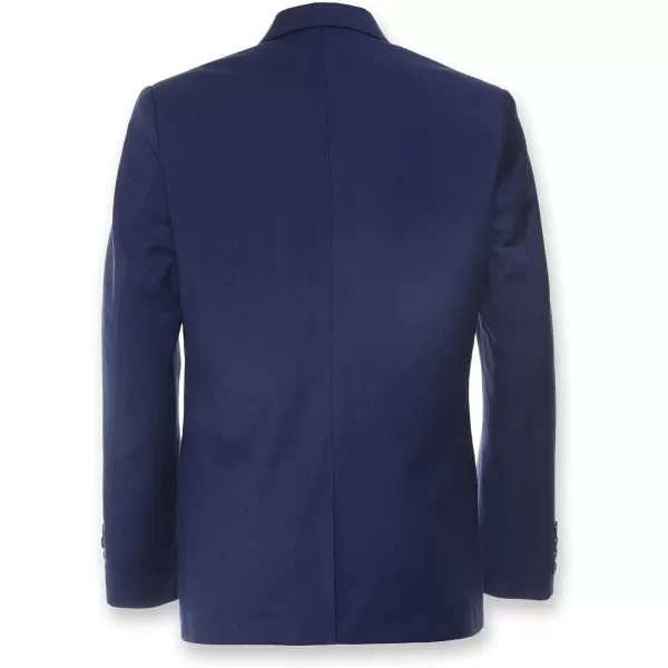 Calvin Klein Boys BiStretch Blazer Suit Jacket 2Button Single Breasted Closure Buttoned Cuffs amp Front Flap PocketsBright Blue