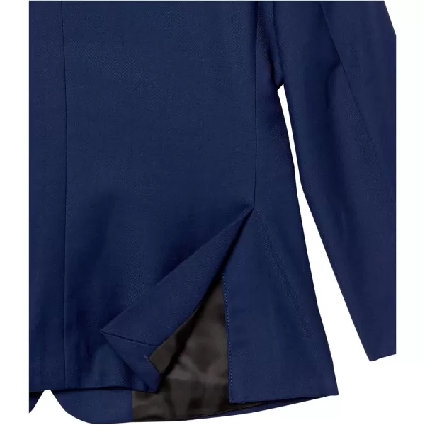 Calvin Klein Boys BiStretch Blazer Suit Jacket 2Button Single Breasted Closure Buttoned Cuffs amp Front Flap PocketsBright Blue