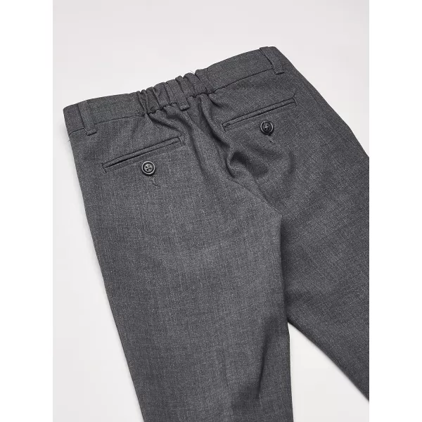 Calvin Klein Boys FlatFront BiStretch Dress Pant Straight Leg Fit Belt Loops amp Front PocketsGrey Heather