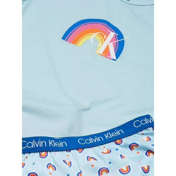Calvin Klein Girls Sleepwear TShirt amp Pj Shorts amp Pajama Pant Sleep SetCk Tie Dye