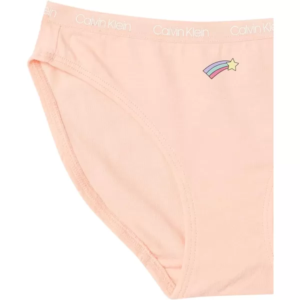 Calvin Klein Girls Underwear Cotton Bikini Panty 5 PackFun Icons