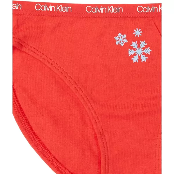 Calvin Klein Girls Underwear Cotton Bikini Panty 5 PackHoliday Fun