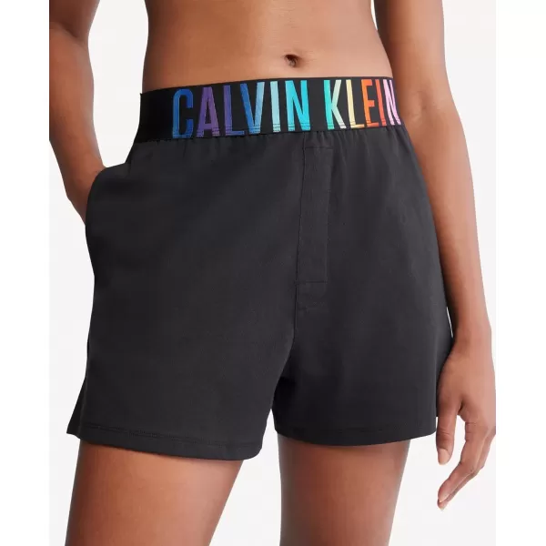 Calvin Klein Mens Intense Power Pride Lounge Sleep ShortsBlack W Ombre Pride Wb