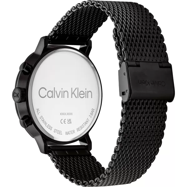 Calvin Klein Mens Quartz Watches Uncompromising StyleBlack 44