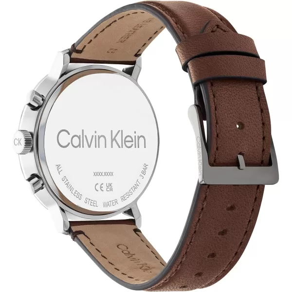 Calvin Klein Mens Quartz Watches Uncompromising StyleBlueBrown 44