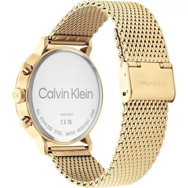 Calvin Klein Mens Quartz Watches Uncompromising StyleGold 44