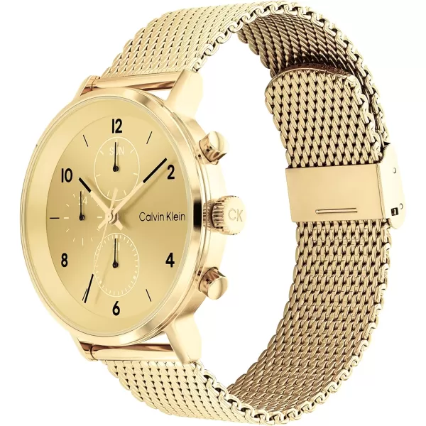 Calvin Klein Mens Quartz Watches Uncompromising StyleGold 44