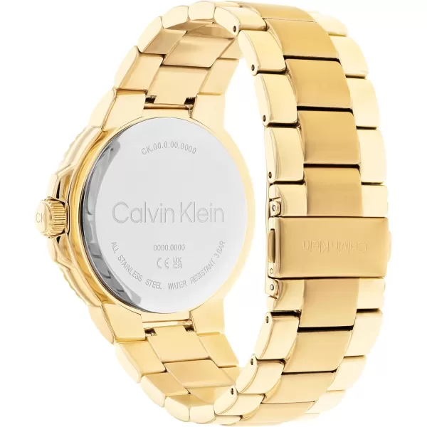 Calvin Klein Mens Watches Timeless AppealGoldNavy