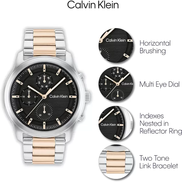 Calvin Klein Mens Watches Timeless AppealTwo ToneBlack