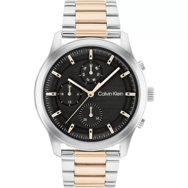 Calvin Klein Mens Watches Timeless AppealTwo ToneBlack