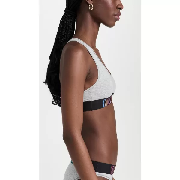 Calvin Klein Womens Intense Power Pride Racerback Unlined BraletteGrey Heather W Ombre Pride Wb