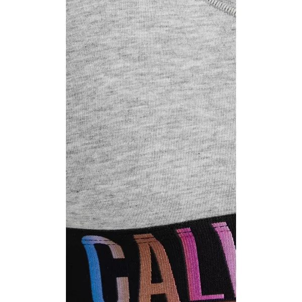 Calvin Klein Womens Intense Power Pride Racerback Unlined BraletteGrey Heather W Ombre Pride Wb