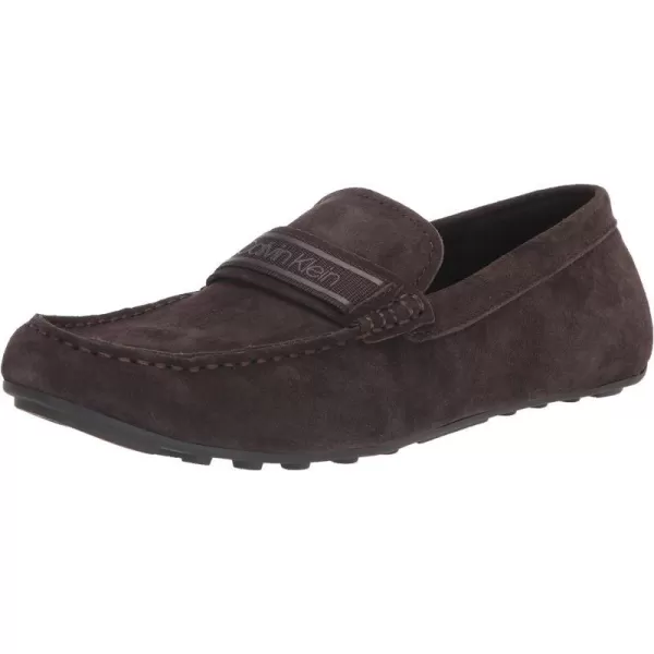 CK Jeans Mens Oliver Driving Style LoaferDark Brown Suede 200