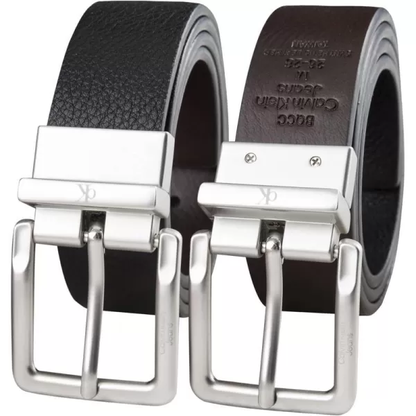 Calvin Klein Boys Reversible Leather BeltBlackBrown