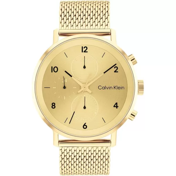 Calvin Klein Mens Quartz Watches Uncompromising StyleGold 44