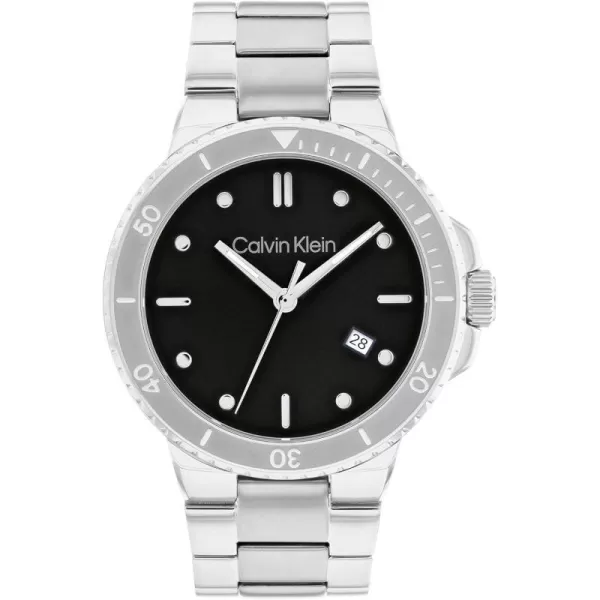 Calvin Klein Mens Watches Timeless AppealSilverBlack