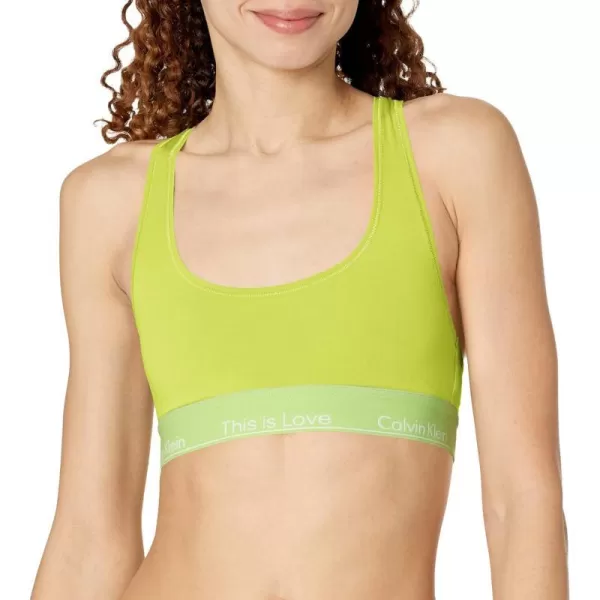 Calvin Klein Womens This is Love Modern Cotton BraletteLemon Lime