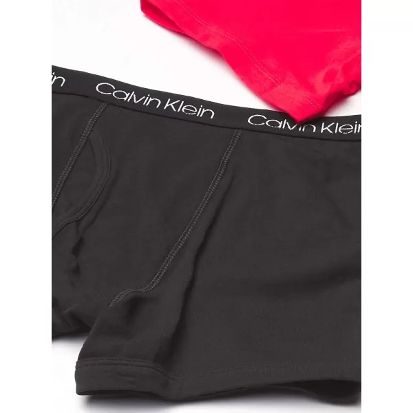 Calvin Klein Boys 2 Pack Boxer Briefs  Premium Cotton ComfortBlackLollipop