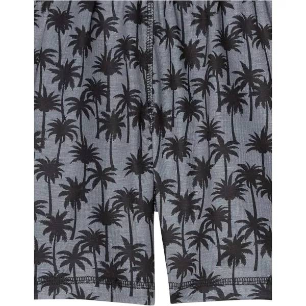 Calvin Klein Boys Little Lounge Pajama Shorts 2 PackPalm TreeBlack