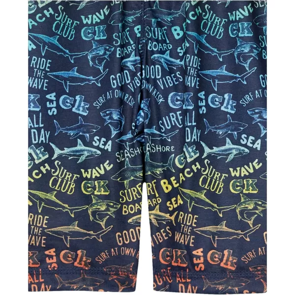 Calvin Klein Boys Little Lounge Pajama Shorts 2 PackShark Pack Sky High Arch