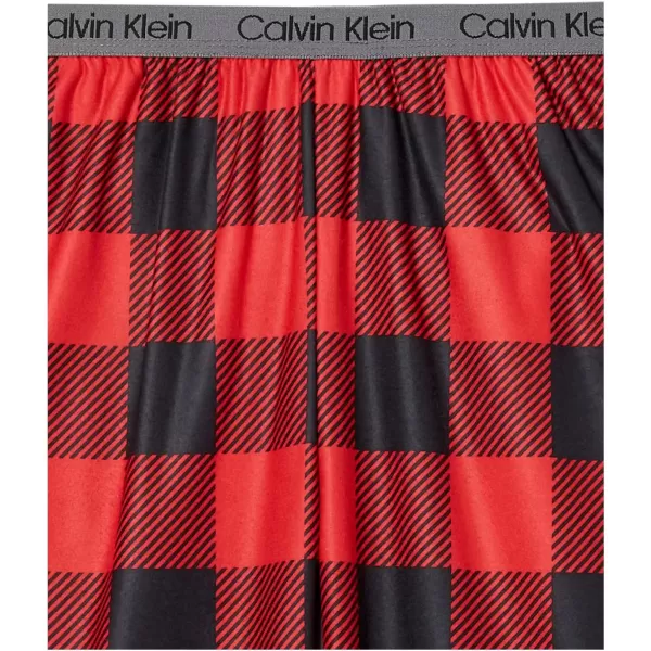 Calvin Klein Boys Little Sleepwear Super Soft Brushed Micro Pajama Pant 2 PackRedbuffBlkbuff