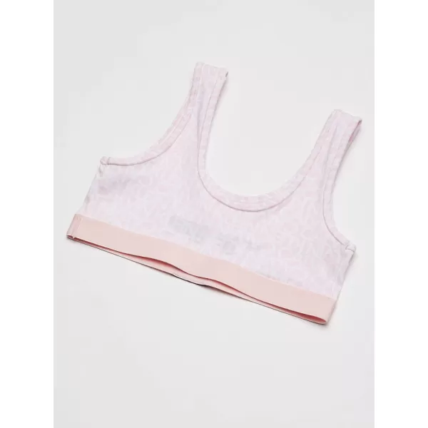 Calvin Klein Girls Modern Cotton Bralette Bra 2Pack2 Pack WhiteLight Pink