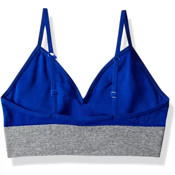 Calvin Klein Girls Seamless Long Line Wirefree Comfort Bralette BraLong Line  Ck Stripe Blue