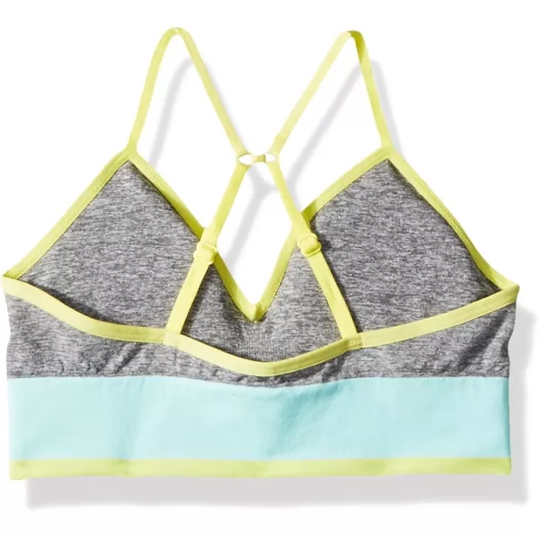 Calvin Klein Girls Seamless Long Line Wirefree Comfort Bralette BraLong Line  Ck Stripe Mint