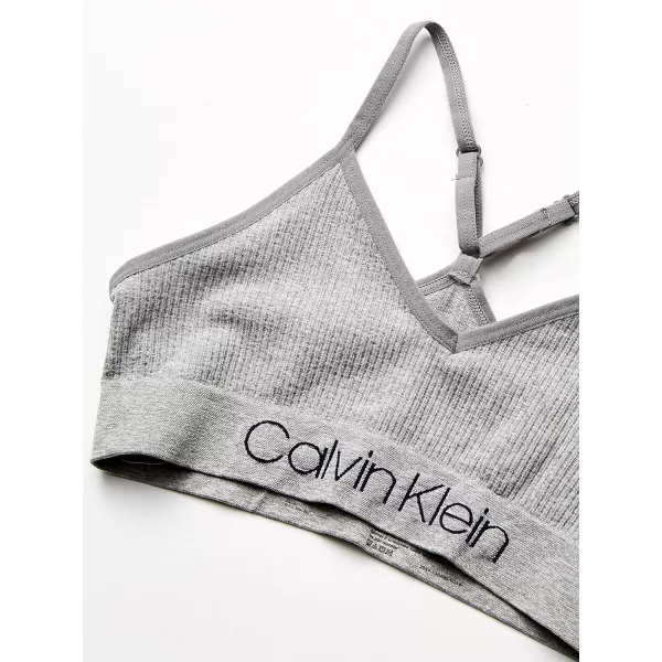 Calvin Klein Girls Seamless Wirefree Comfort Bralette BraHeather Grey With Logo