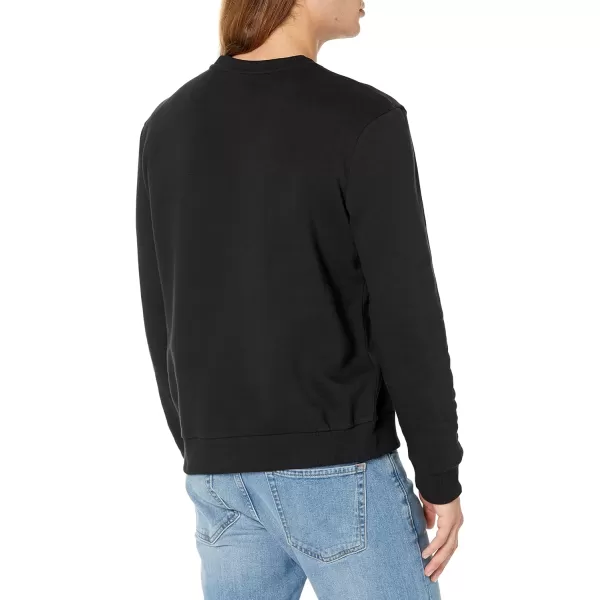 Calvin Klein Mens Monogram Logo Crewneck SweatshirtBlack