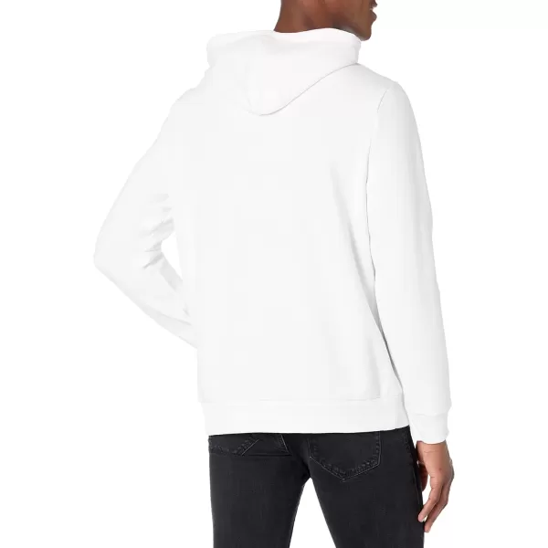 Calvin Klein Mens Monogram Logo HoodieBrilliant White