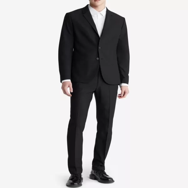 Calvin Klein Mens Refined Slim BlazerBlack Beauty