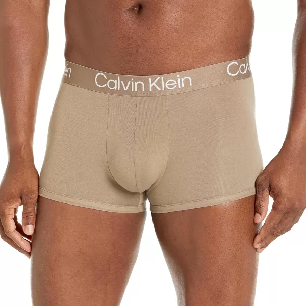 Calvin Klein Mens Ultra Soft Modern Modal TrunkNatural Gray  Spring Onion  Frosted Fern