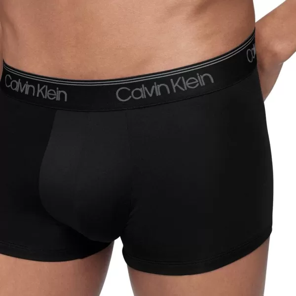 Calvin Klein Mens Underwear Micro Stretch 3 Pack Trunk3 Black