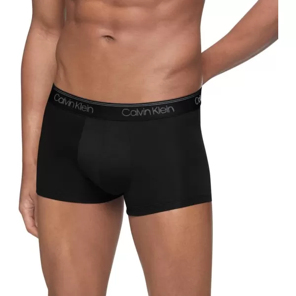 Calvin Klein Mens Underwear Micro Stretch 3 Pack Trunk3 Black