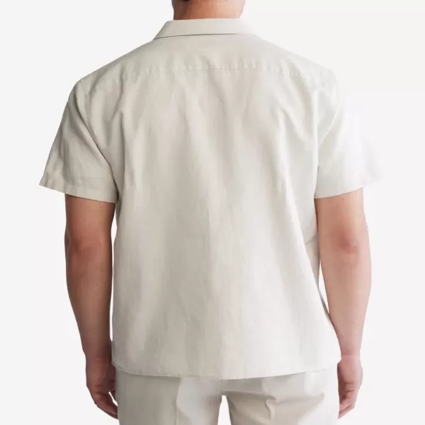 Calvin Klein Mens Woven TopWhite Onyx