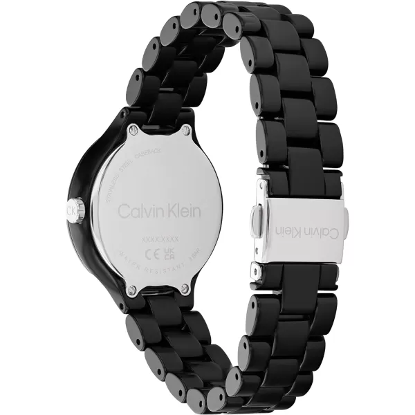 Calvin Klein Unisex Quartz Watch Sleek SimplicityBlack 32