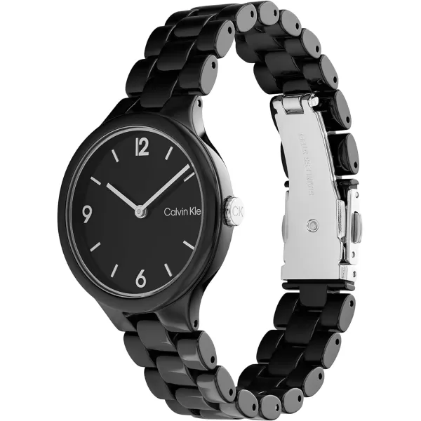 Calvin Klein Unisex Quartz Watch Sleek SimplicityBlack 32