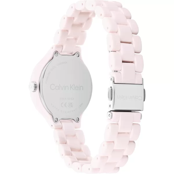 Calvin Klein Unisex Quartz Watch Sleek SimplicityBlush 32