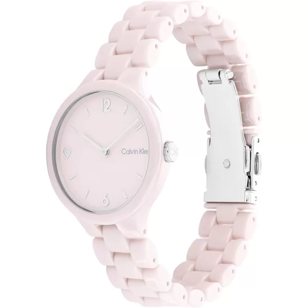 Calvin Klein Unisex Quartz Watch Sleek SimplicityBlush 32